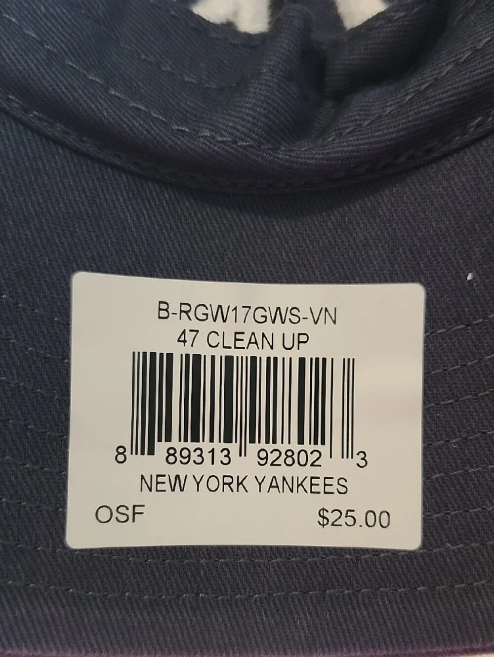 47 New York Yankees Navy Baseball Cap with White Logo